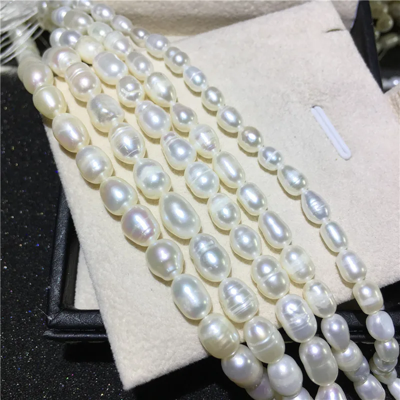 

High Quality 34CM Natural Freshwater Pearl Beads Punch Loose Beads For DIY Women Elegant Necklace Bracelet Jewelry Making