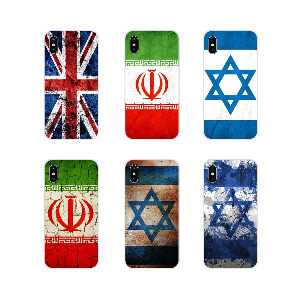 

Soft Transparent Case Cover For Samsung Galaxy A3 A5 A7 A9 A8 Star A6 Plus 2018 2015 2016 2017 National Flag Iran Israel England