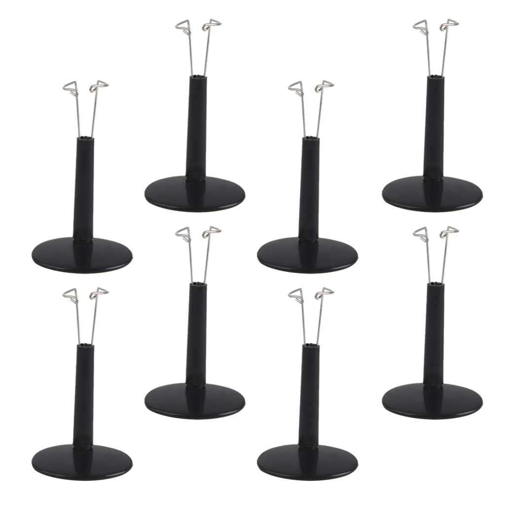 8pcs 1/6 Action Figure Doll Bear Stand Adjustable Display Holder for Teddy 12inch Doll 10-13cm