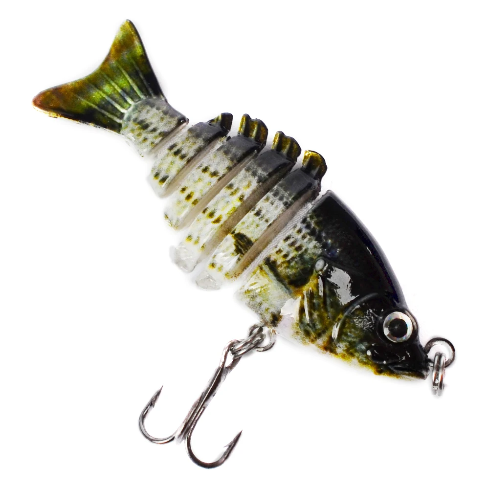 1 шт. Новинка 6 секций рыболовная приманка 0 08 унций 2 35 г/5 см 97 "Swimbait # черный