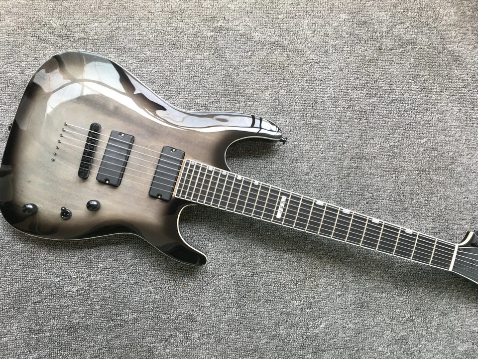 

Custom Shop Black 7 Strings Electric Guitar LTD MH-1000 China Guitar Body & Kits Custom Available
