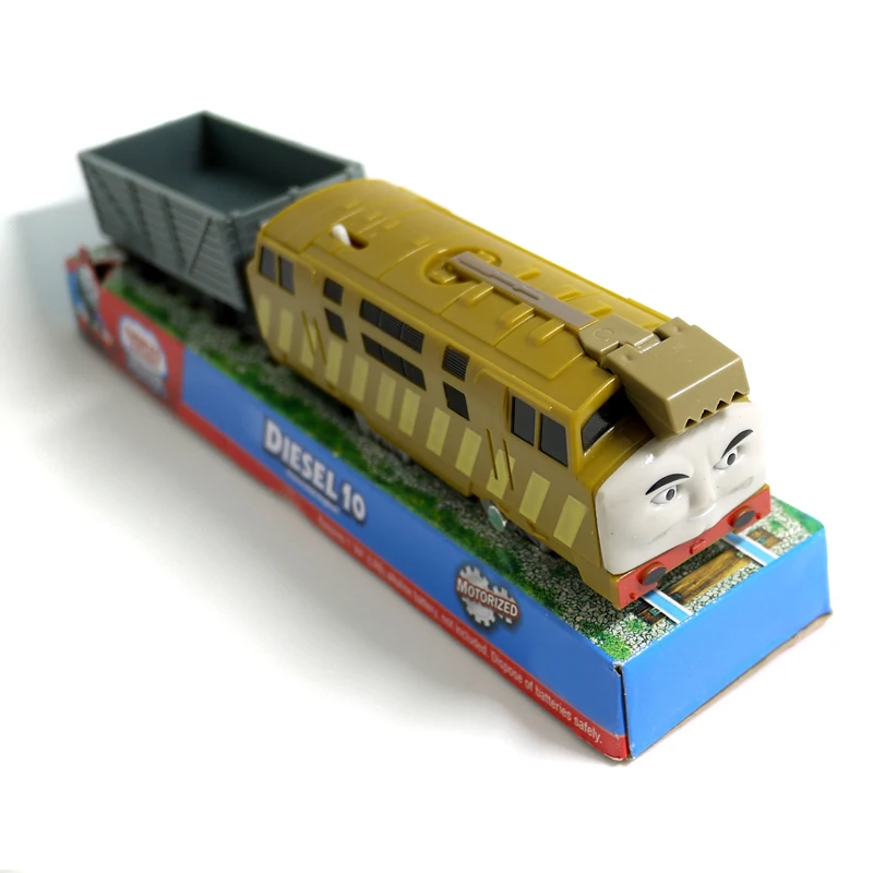

T0207 Electric Thomas and friend Diesel 10 &carriage Trackmaster engine Motorized train Chinld kids toys gift with package NIB