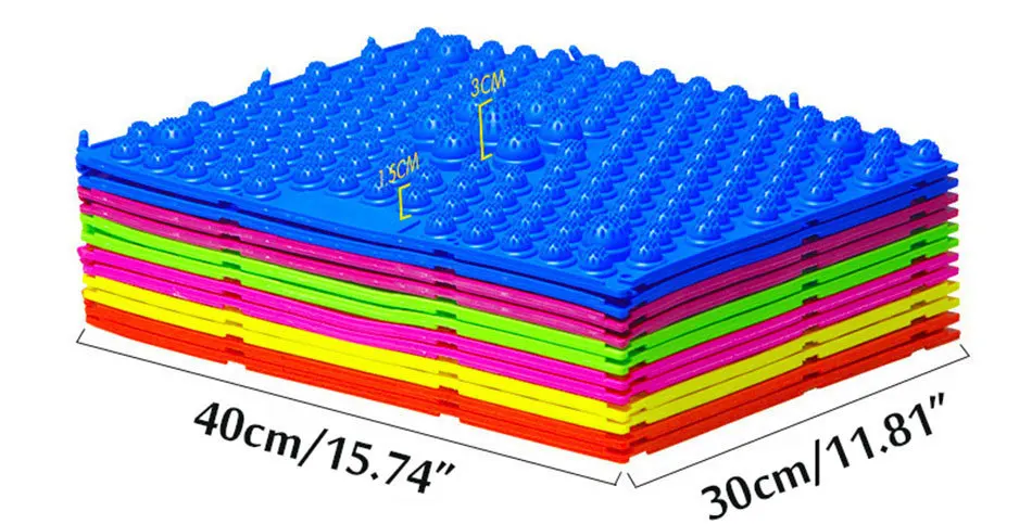 RFWCAK TPE коврик для ванной комнаты, коврик для ног, массаж пальцев ног, коврик для кровообращения, светильник для веса, коврик для дома, вечерние подушка для игр