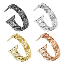 1 шт. замена один ряд бриллиантов с украшением в виде кристаллов сплав ремешок для наручных часов браслет ремешок для наручных часов Apple Watch 38/42 ремешок для наручных часов mm продвижение