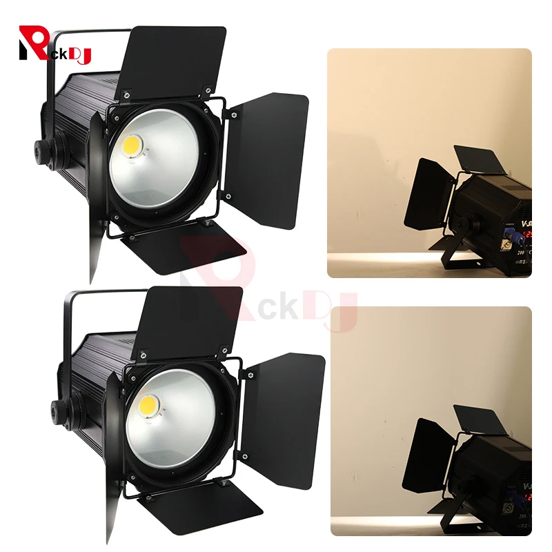 2шт 200 Вт COB Fresnel Led Studio Спот сценическое освещение DMX управление для театральный фильм оборудование