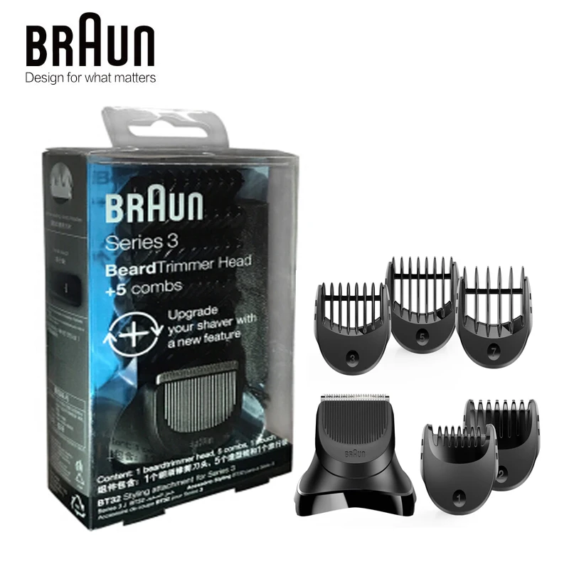 Бритвенная головка Braun Series 3 для бороды 1 шт. + 5 гребней BT32 лезвие