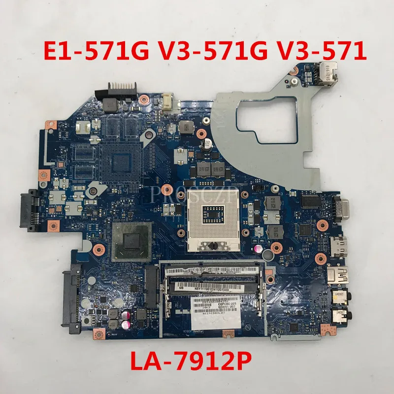 

Free shipping For Aspire E1-571G V3-571G V3-571 NV56R Q5WVH LA-7912P SLJ8C HM77 Laptop motherboard DDR3 100% full Testd