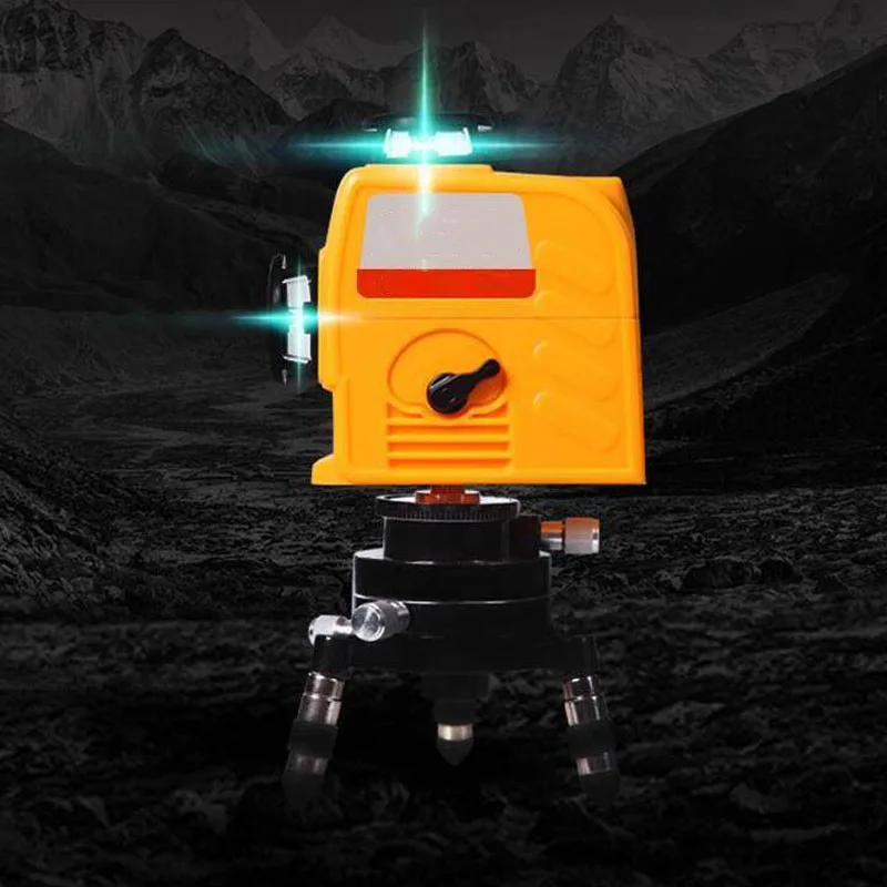 

360 Degree Automatic Leveling Blue Laser Level Meter Dual Power Supply Infrared Leveling Instrument Automatic Line Meter