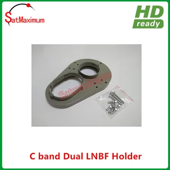 

Free shipping Dual Satellite LNB Bracket Holder