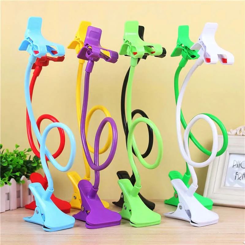 

Lazy Shelf Bedside Smart Phone Holder Flexible Long Arm Clamp Bending Desktop Bedside Bracket Support Adjustable Stand