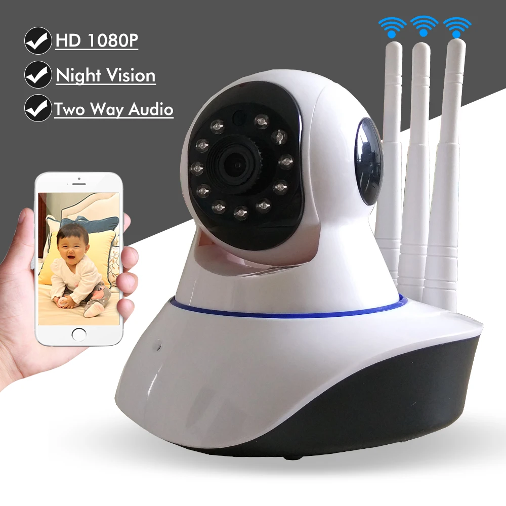 Главная видеонаблюдения беспроводной сети Wi Fi IP камера 2mp 1080 P P2P ночное видение двухстороннее аудио видеоняни и радионяни YOOSEE Cam