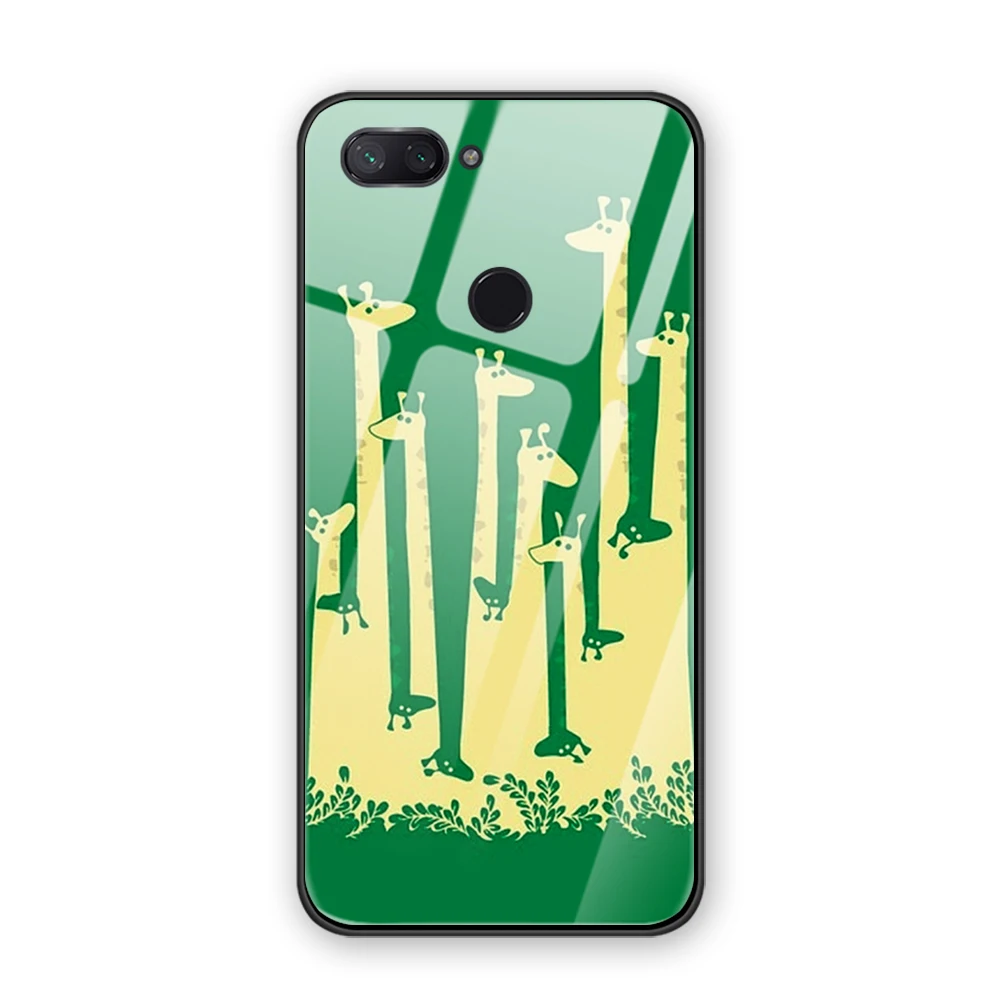 Животное coque чехол для телефона xiaomi mi 8 облегченное закаленное стекло Мода xiaomi mi 8 lite милый кот закаленное стекло чехол для телефона s - Color: 9744