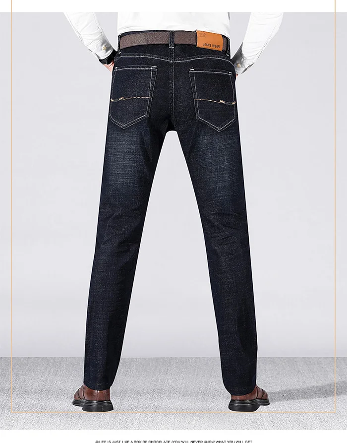 Jantour 2019 Весна Новый для мужчин's повседневное тонкие летние джинсовые штаны классические джинсы ковбои молодой человек Модные хлопковые