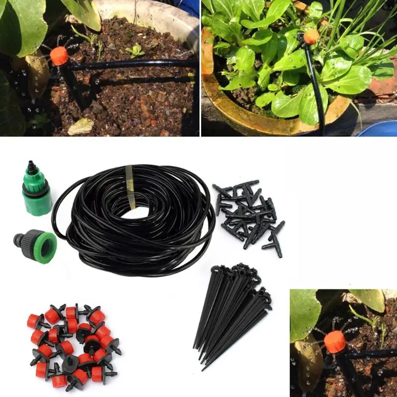 25M DIY Watering Drip Irrigation System Garden Tool Set Automatic Micro