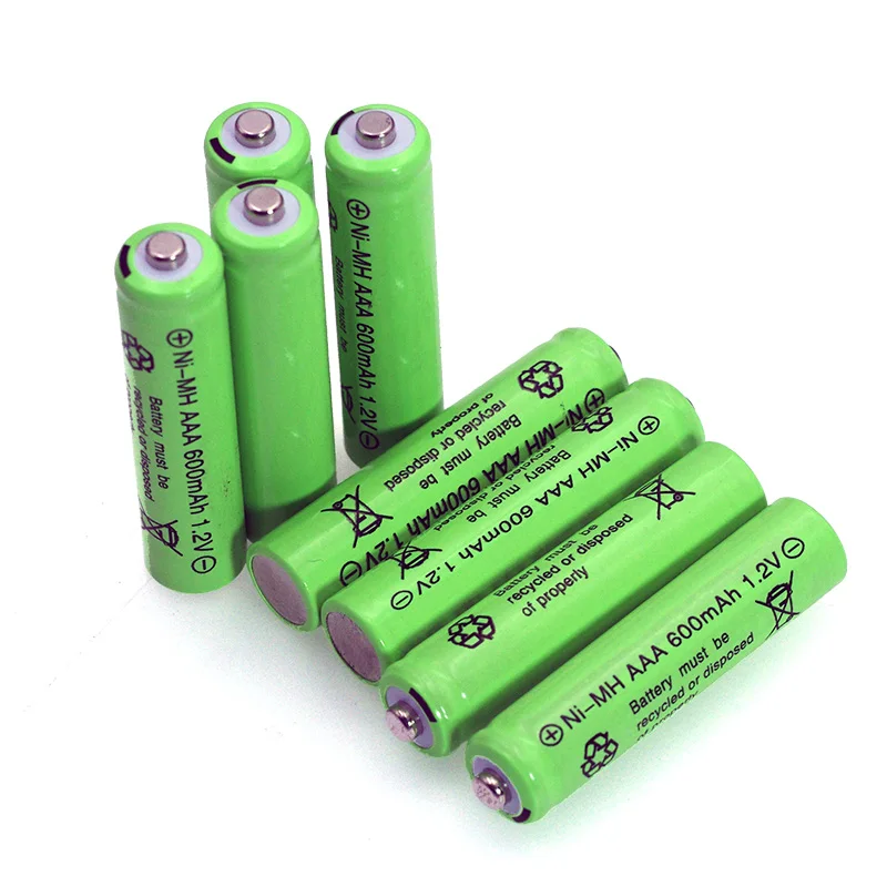 1,2 V Ni-MH AAA батареи 600mAh перезаряжаемые nimh батареи 1,2 V Ni-MH aaa для электрического дистанционного управления автомобиля игрушки RC ues