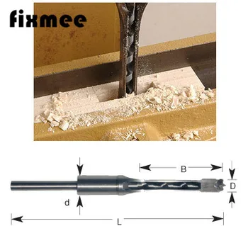 

Fixmee Chisel Woodworking 12mm HSS Square Hole Saw Wood Drill Bit Mortising