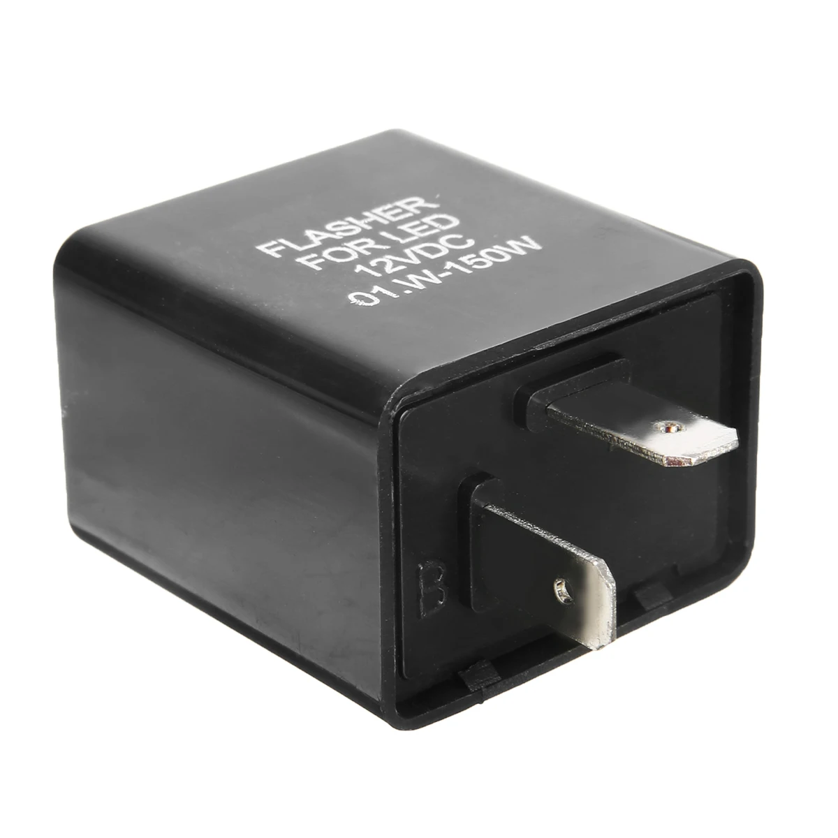 For Turn Signal Light Indicator 1PC 12V 2Pin Motorcycle Electronic LED Flasher Relay Black Plastic Metal Flashing Blinker Replay
