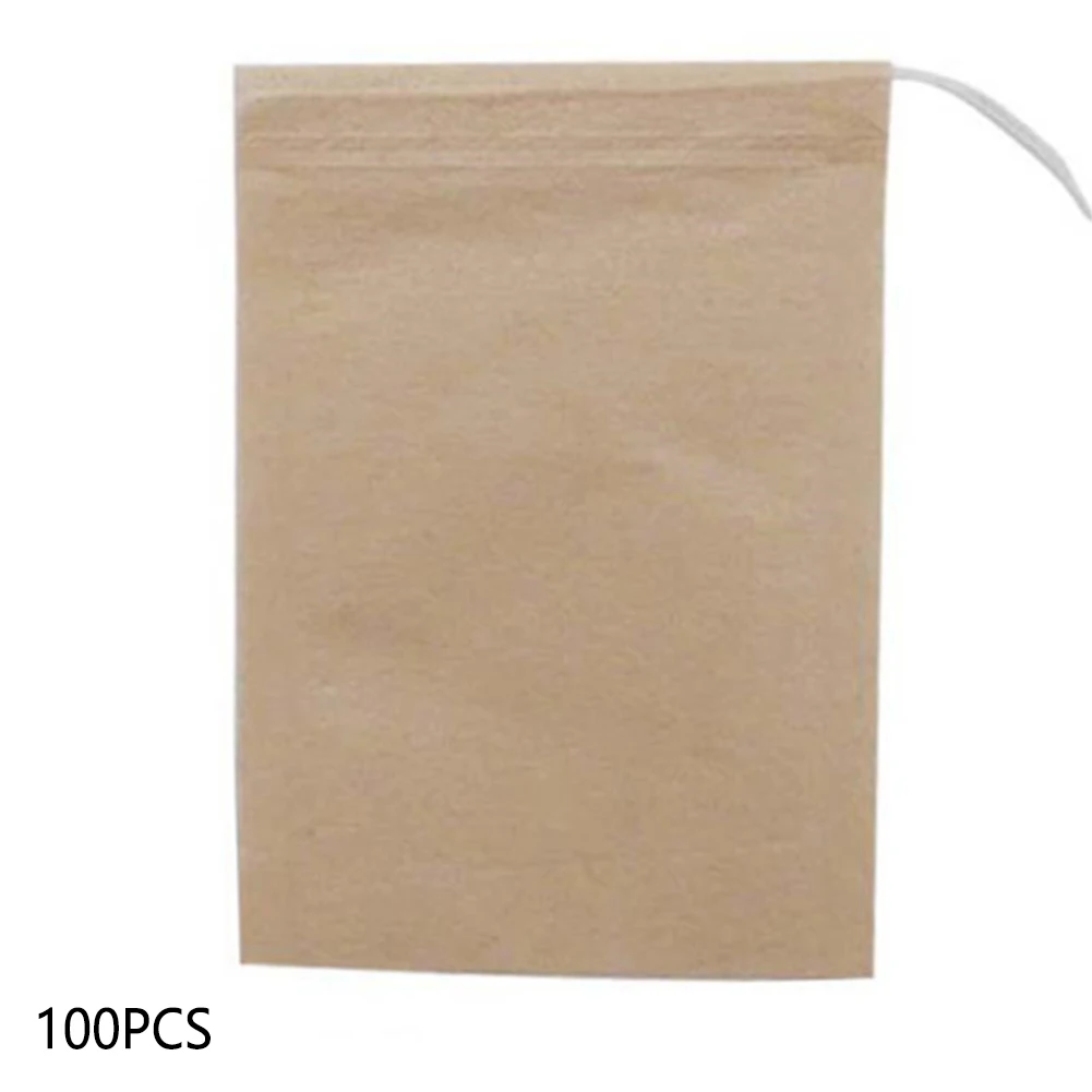 

100Pcs Accessories Spices Tea Herb Filter Bag Non-toxic Coffee Infuser Disposable Empty Sterile Infusion Thin Leaves