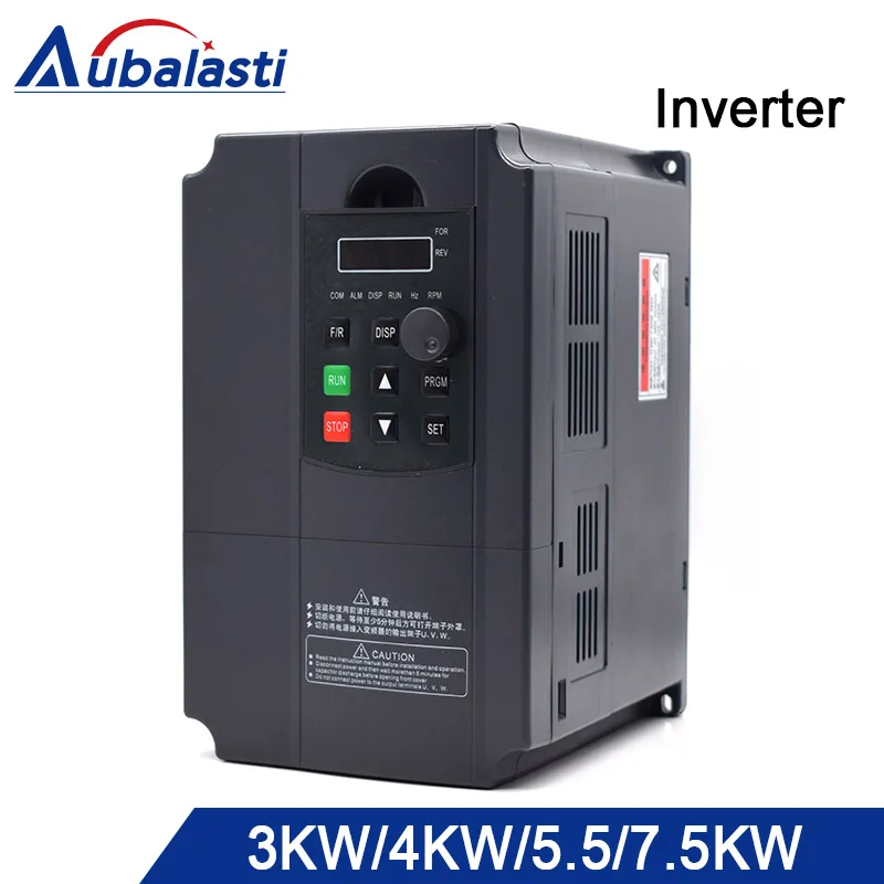 Aubalasti инвертор 3kw4kw 5.5kw7.5kw 380V преобразователь частоты однофазный вход и 3 фазы