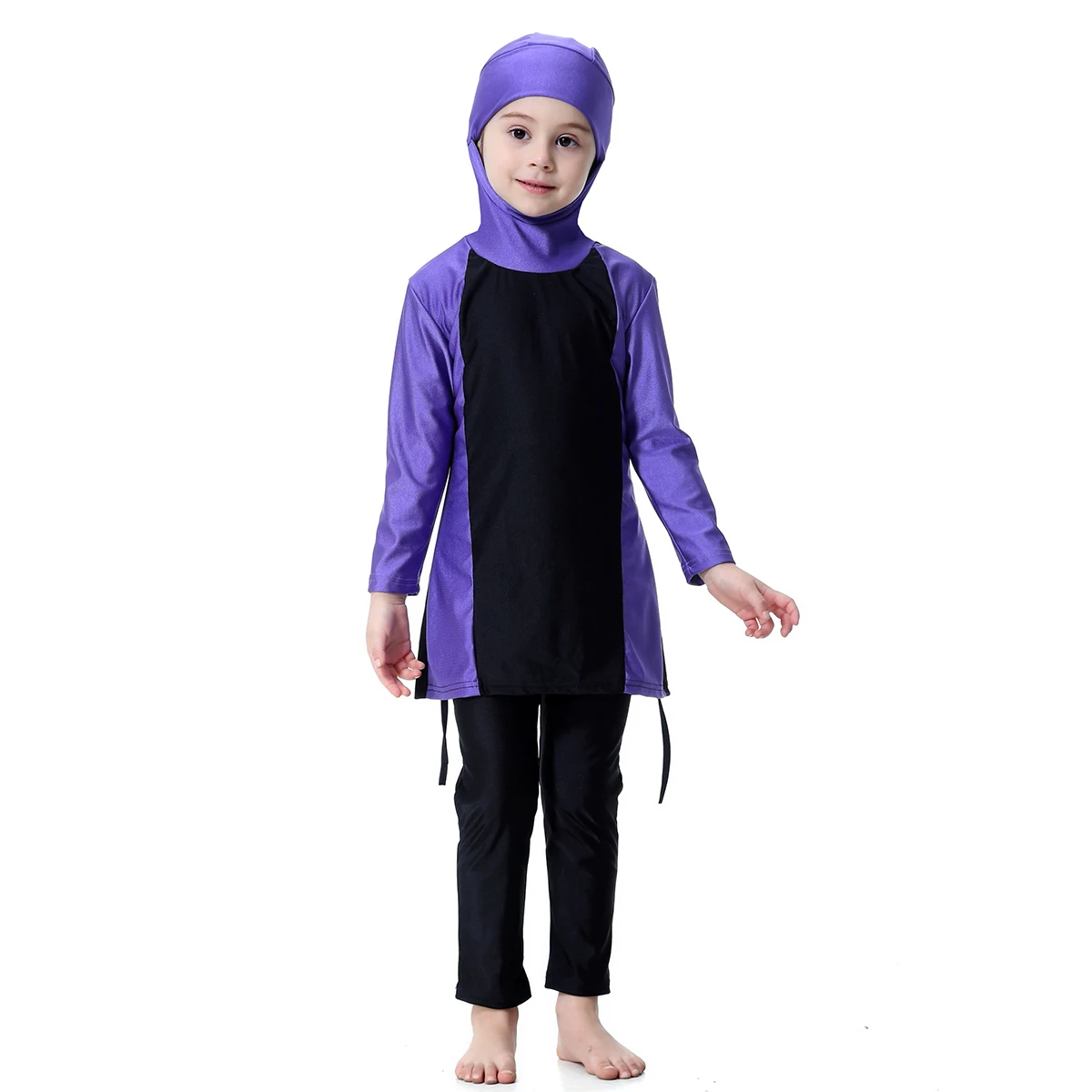 Купальный костюм Burkini для девочек купальный с хиджабом и длинным рукавом