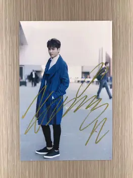 

signed KRIS Wu Yifan autographed original photo 6 inches freeshipping 06201703