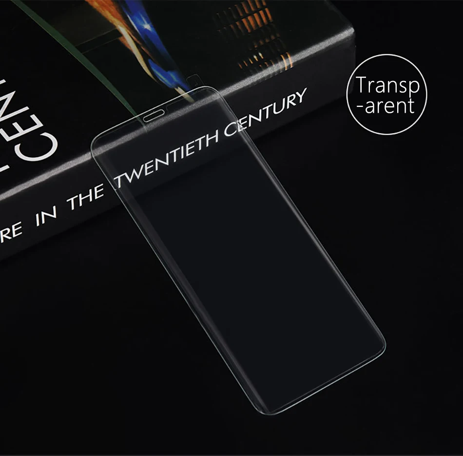 !ACCEZZ Curved Coverage Tempered Glass Film For Samsung S8 S9 Plus Note 8 Anti-fingerprint Protector Screen Front Clear Films (10)