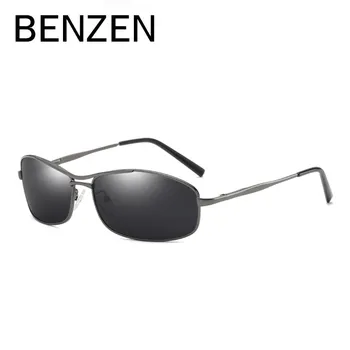 

BENZEN Polarized Sunglasses Men Metal Frame Male Sun Glasses UV 400 Driving Glasses Goggles Eyeglasses Black With Case 9276