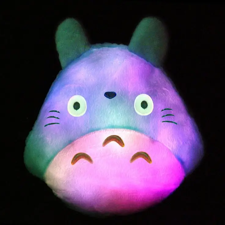 

1pcs 30*34cm My Neighbor Totoro Led Luminous Plush Pillow Lovely Totoro Toy Wedding Gift Christmas Gift Birthday Gift