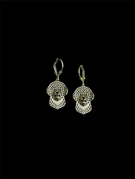 

Trendy cute Lagotto Romagnolo drop earrings gold silver plated wholesale earrings women fashion jewelry from india bridal earing