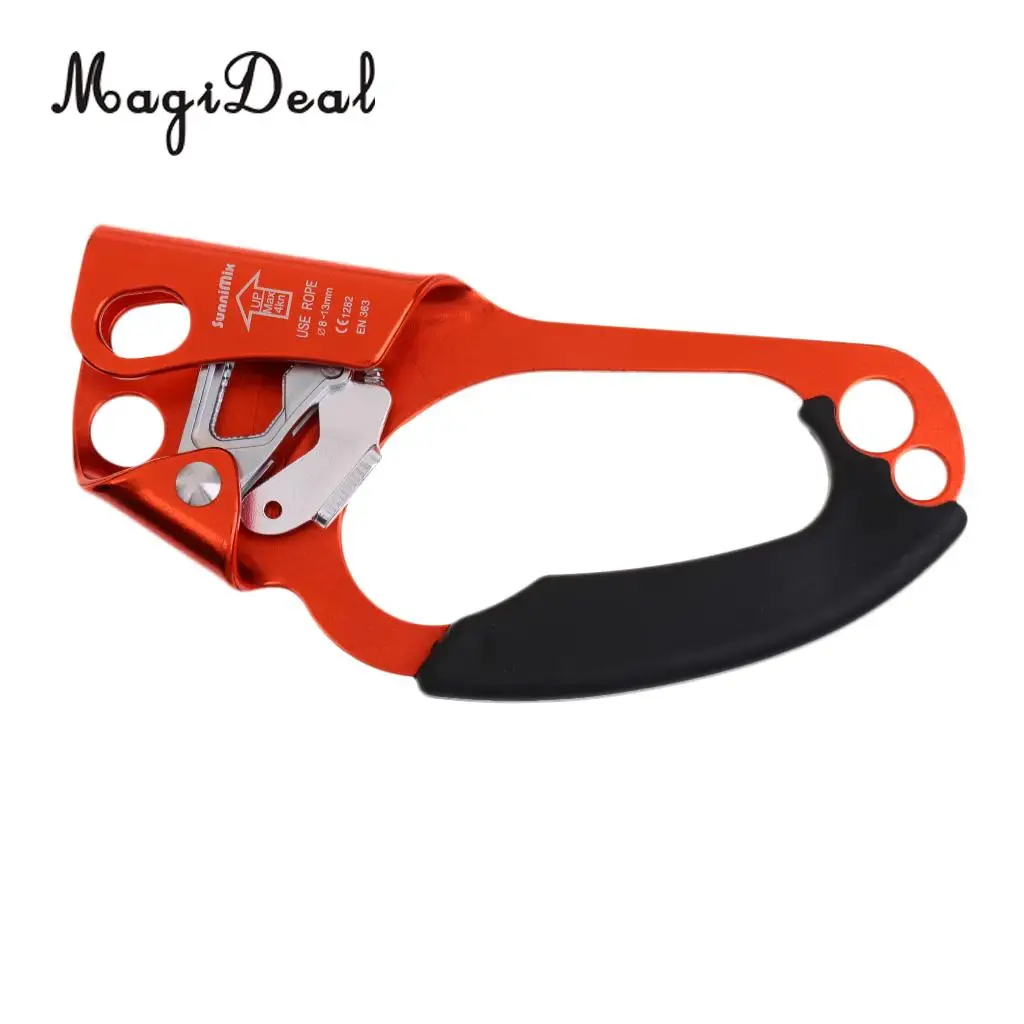 20x9cm 4KN Rescue Outdoor Climbing Gold Right Hand Ascender for 8-13mm Rope Caving Engineering Accessories