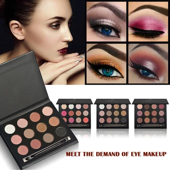 

HUAMIANLI Eyeshadow Palette Women Beauty Smokey Eyes Shimmer Matte Eye Shadow Waterproof Nude Glitter Eyeshadow Makeup Palette