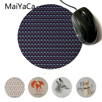 

MaiYaCa Funny Hare and Fox Pattern Beautiful Anime Round Mouse Mat Professional Round Gaming Mousepad Keyboard Mat For CS go