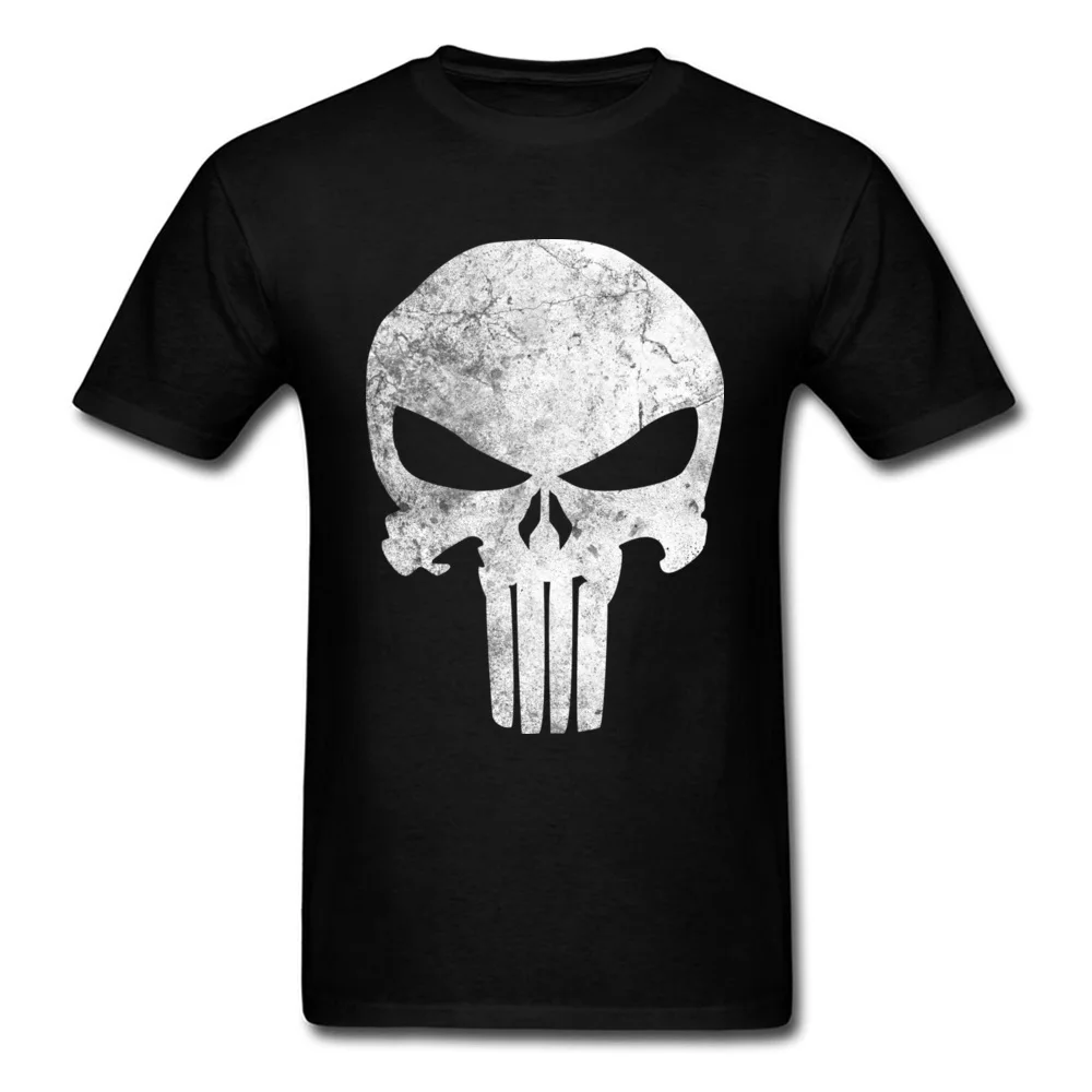 Tee เสื้อ Punisher Skull Grunge Tshirt สำหรับผู้ชาย 2019 ใหม่มาถึงผู้ชายแฟชั่น Daredevil เสื้อ
