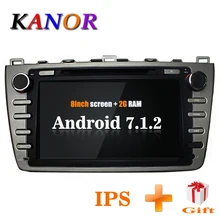 KANOR Android 7 1 Quad core 2 16g IPS 2din Car Radio stereo For Mazda 6
