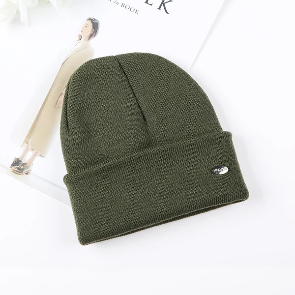 Шапки для детей, зимняя детская хлопковая Фирменная Новинка года, модная Высококачественная вязаная шапка куполообразная Шапочка# MZ238C - Цвет: Армейский зеленый