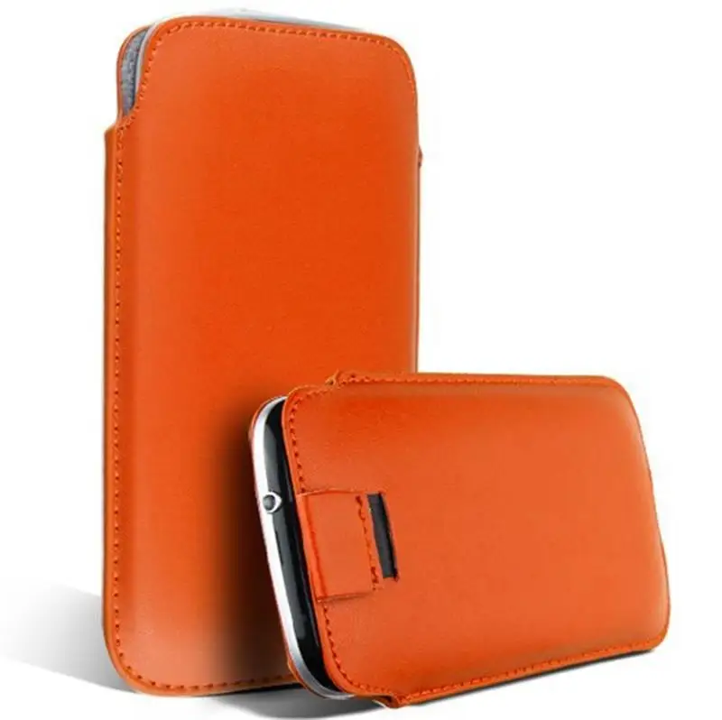 TOKOHANSUN для samsung 5230 S5230 S5230C 13 цветов из искусственной кожи Pull Tab чехол сумка чехол для сотового телефона чехол s сумки оболочка - Цвет: Оранжевый