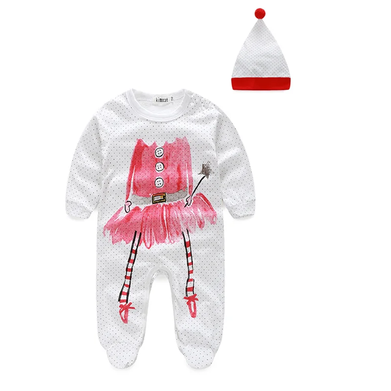 New Cute Baby Girls Boys Clothes Newborn Clothes Dot Long Sleeve