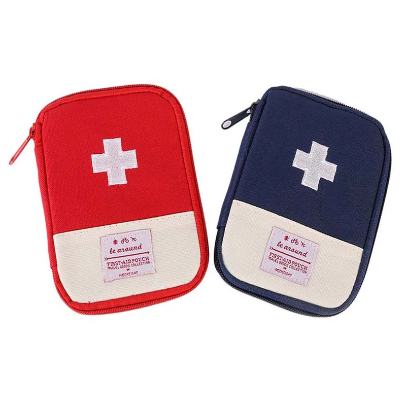 

Mini Size Medicine Pack Portable Medicine First Aid Pack With Zipper Emergency Medical Survival Kit Bag Wrap Gear Bag