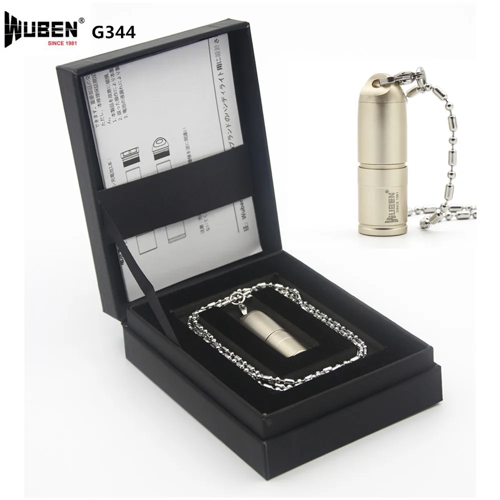 

WUBEN G344 Mini USB rechargeable flashlight max 130 lumen CREE XP-G2 LED small torch for EDC gift self defence keychain light