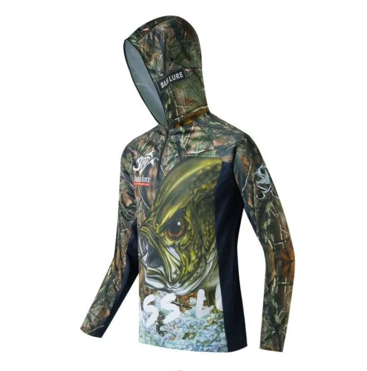

2018 NEW Fishing clothes summer Sunscreen Breathable Long sleeve Ultrathin Cold sensation Quick dry outdoor Hooded Free shipping
