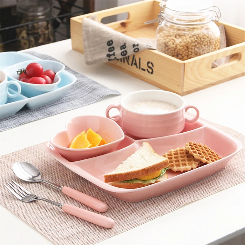 christmas halloween gift creative ceramic dish tableware set fast food breakfast fruit white bone china plate in dinnerware sets from home garden on