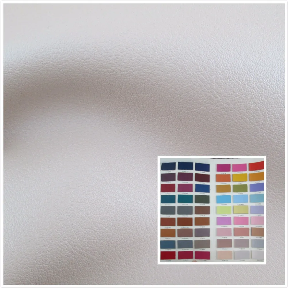 High quality smooth Sheep grain style toughness faux leather fabric PU