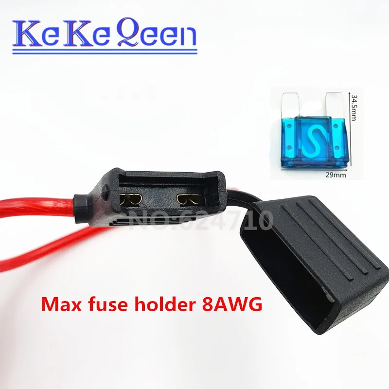 1 PCS Inline Auto Blade Fuse Halter 8AWG Sicherung Halter MAXI Sicherung  Halter Mit 26 cm Draht Kunststoff Abdeckung mit 60A MAXI SICHERUNG -  AliExpress