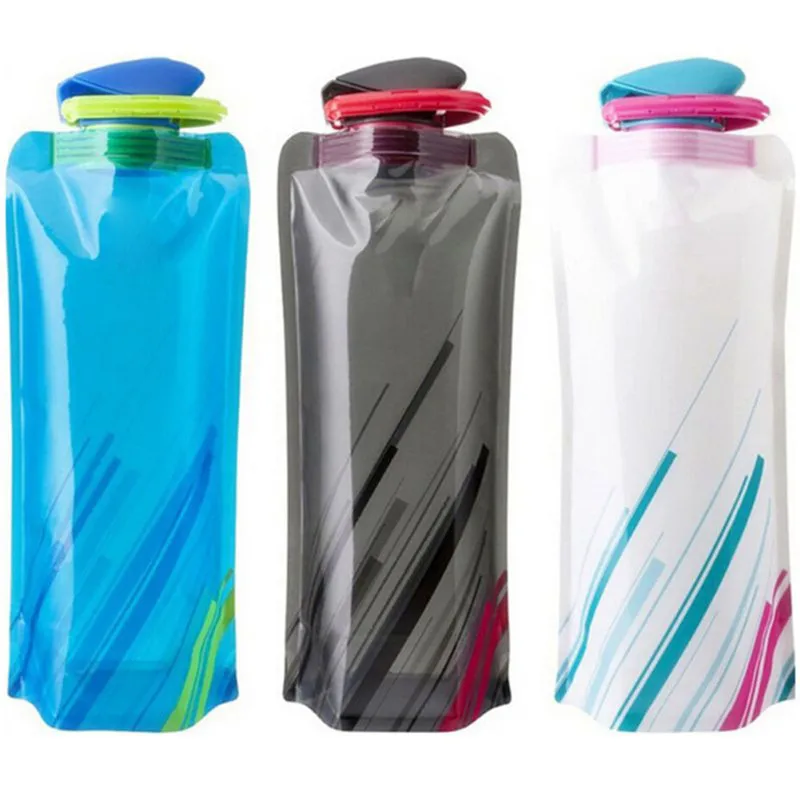 Высокое качество утолщаются Пластик путешествия складная бутылка для воды Портативный складной чайник чашки для путешествий Аксессуары;