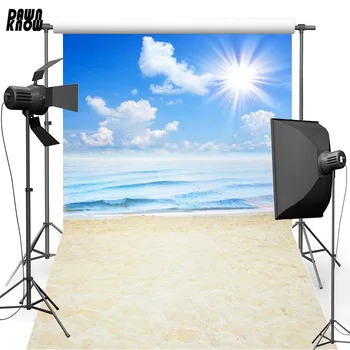 

DAWNKNOW Sandbeach Sun Vinyl Photography Background For Newborn New Fabric Polyester Backdrop For Family Photo Studio F2637