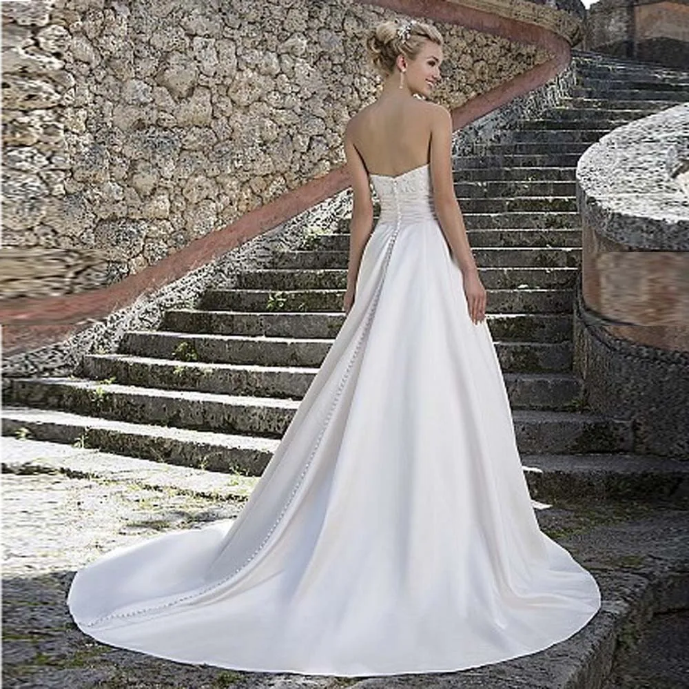 2016 Новое Прибытие со Съемными Куртка Кружева Свадебное Платье Аппликация