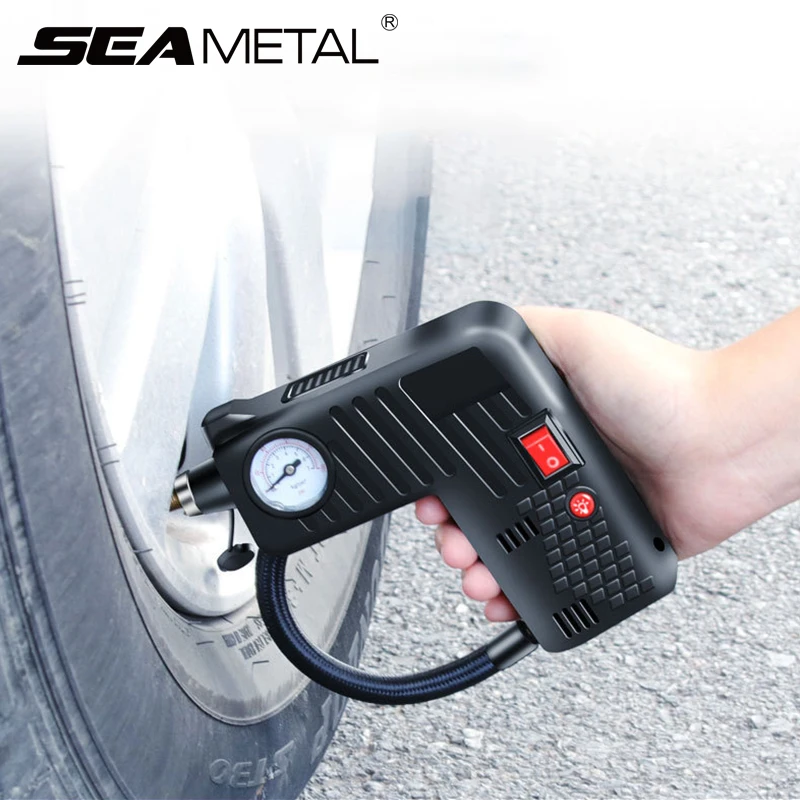 

Inflatable Pump 12V Car Air Compressor Car Tyre Inflator Auto Electric Inflate Boat Motorcycle Bike Tire Survival Accessories