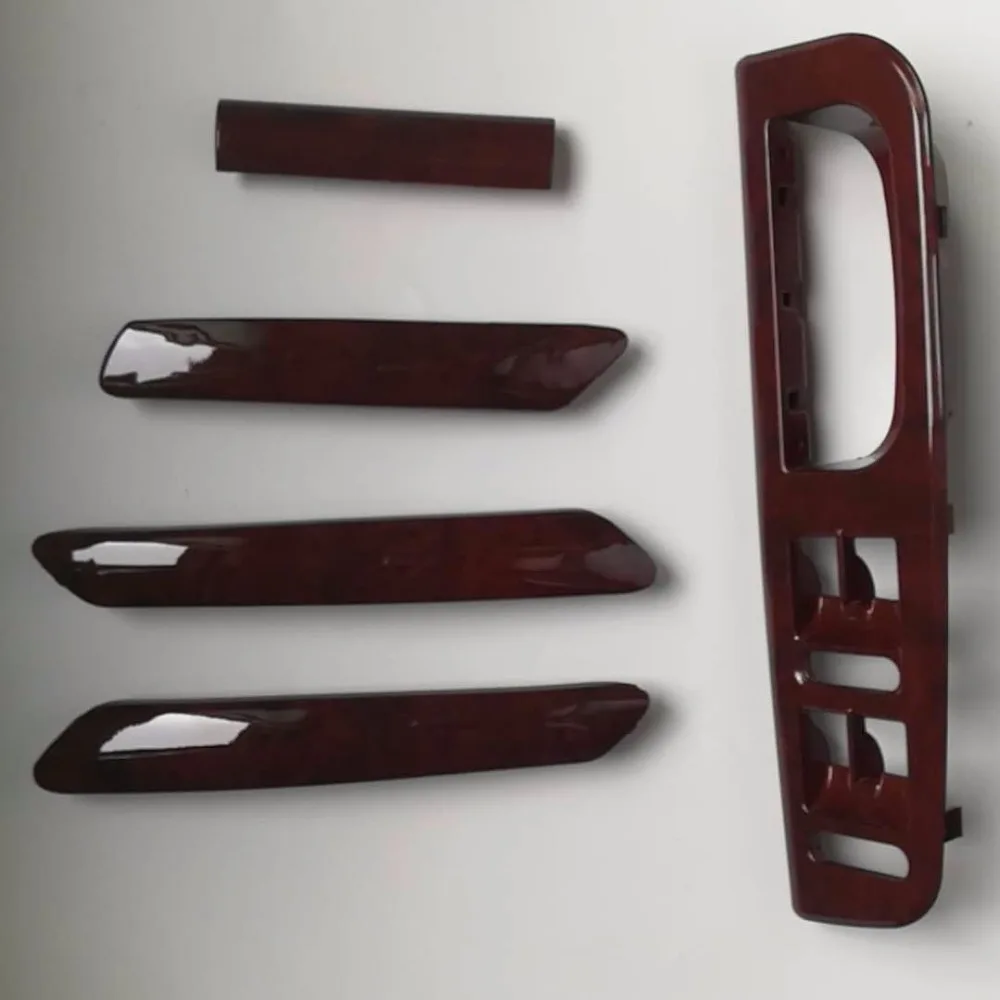 

DAZOO 5PCS/A Set Mahogany Inside Door Handle Handrails Shake Decorative Cover For VW Passat B5