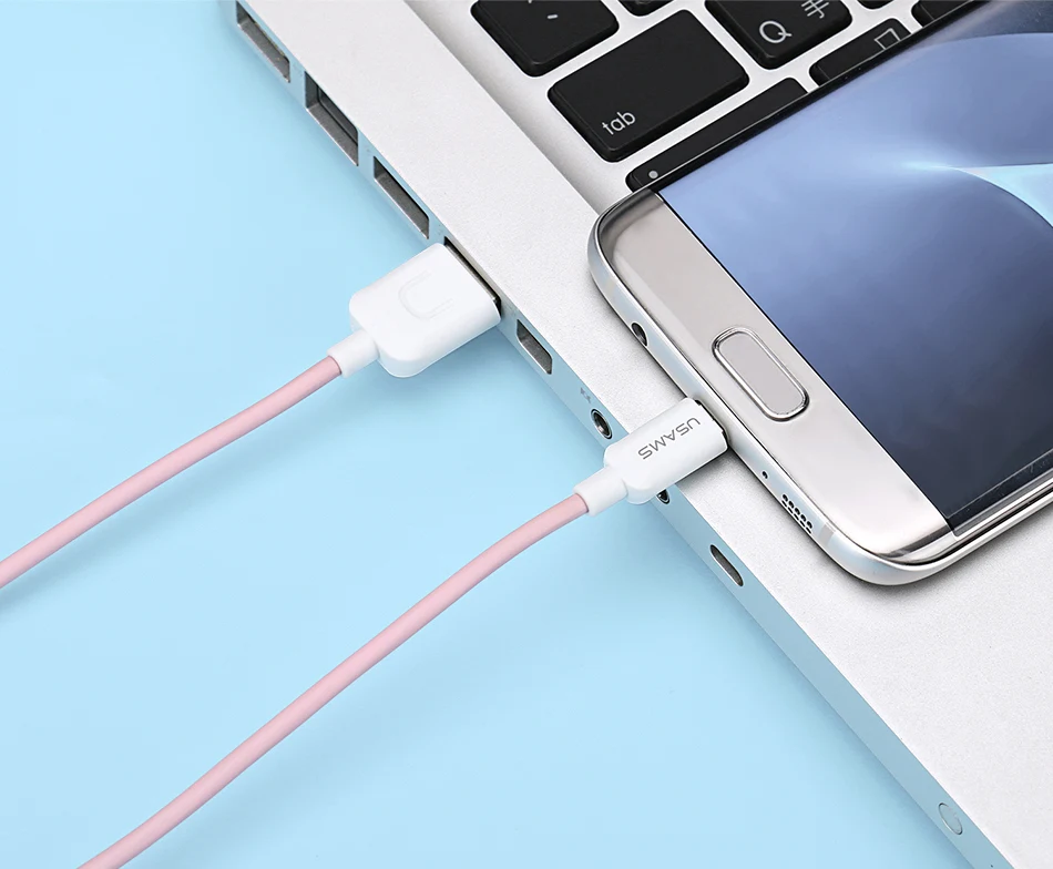 USAMS usb type-c кабель для Xiaomi 6 зарядное устройство кабель для мобильного телефона USB кабель для samsung s9 s8 Oneplus кабель для быстрой зарядки