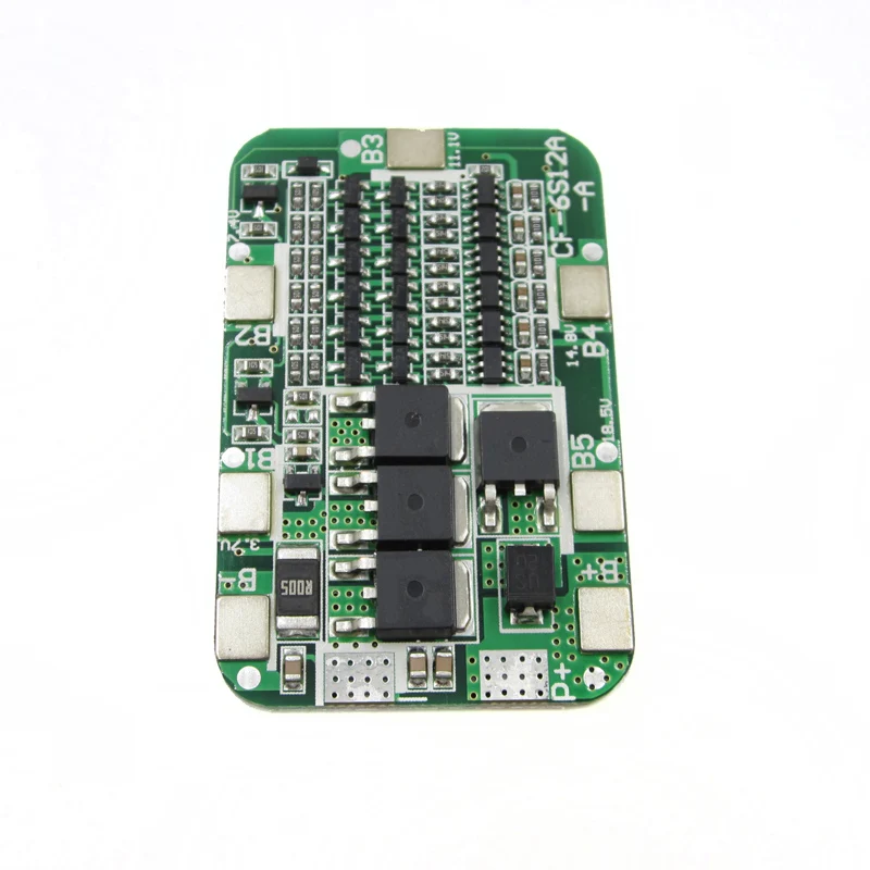 Защитная печатная плата 6S 15A BMS для 6 упаковок литий ионных литиевых аккумуляторов